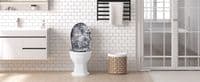 Grey Wood Soft Close Toilet Seat