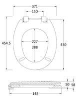 Hudson Reed Old London Toilet Seat Bottom Fix