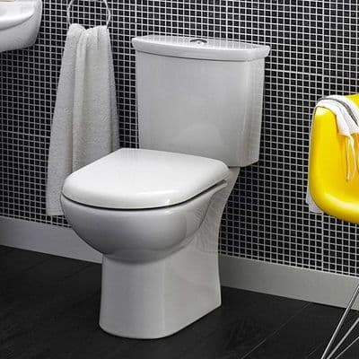 NUIE D Shaped Soft Close Toilet Seat with Top Fixings - NTS002