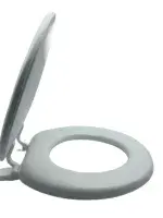 Padded Toilet Seat White - Cushioned Comfort Seat