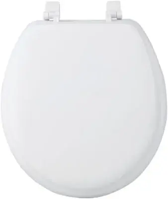 Padded Toilet Seat White - Cushioned Comfort Seat