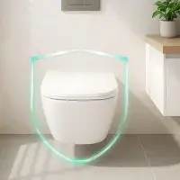 Premium Square Toilet Seat - Short Projection - Top Fixing - Quick Release