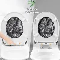 Rock Pattern Soft Close Toilet Seat