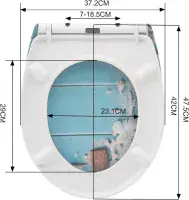 Rock Pattern Soft Close Toilet Seat