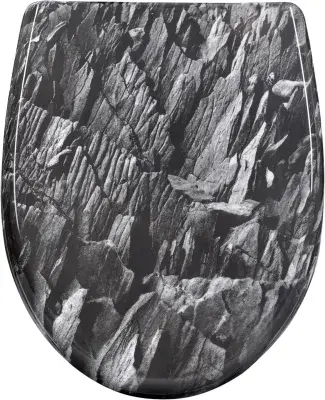 Rock Pattern Soft Close Toilet Seat