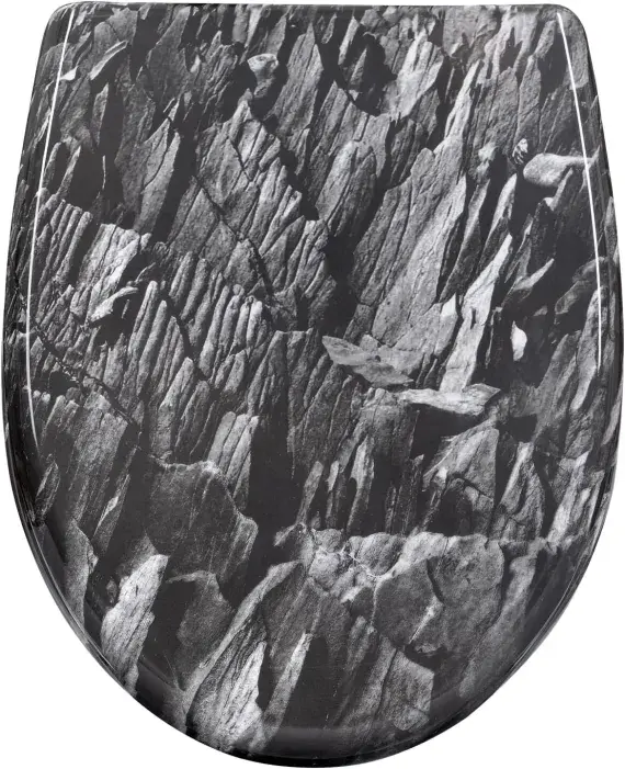 Rock Pattern Soft Close Toilet Seat