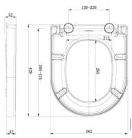 Scudo Luxury Wrap Over Heavyweight Toilet Seat