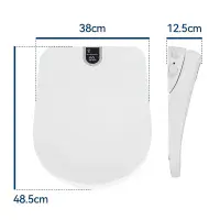 Smart Toilet Seat Electronic Heated Air Drying Bidet Seat with Remote Control