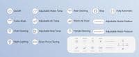Smart Toilet Seat Electronic Heated Air Drying Bidet Seat with Remote Control