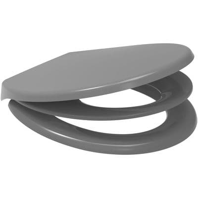 Soft Close Family Childrens training Toilet Seat ( Grey )