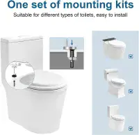 White Marble Soft Close Toilet Seat