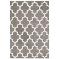 100% Wool rug grey