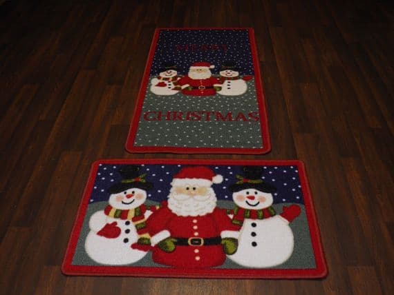 Aprox 4x2 60cmx110cm Novelty Nice Christmas Mats + Doormat 50x80cm set of 2 XXX