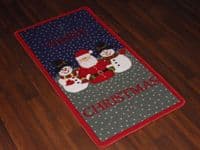 Aprox 4x2 60cmx110cm Novelty Nice Christmas Mats Non Slip Washables Santa New