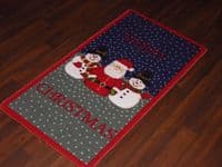 Aprox 4x2 60cmx110cm Novelty Nice Christmas Mats Non Slip Washables Santa New