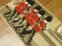 Modern Approx 4x2 60cm x 110cm Novelty London Guards New Rugs Woven Backed Nice