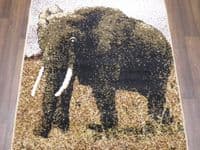 Modern Approx 5x2ft6 80cmx150cm Woven Top Quality Elephant Beiges Rugs/Mats