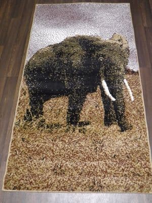 Modern Approx 5x2ft6 80cmx150cm Woven Top Quality Elephant Beiges Rugs/Mats