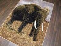 Modern Approx 6x4 120x170cm Woven Backed Elephant Rugs Sale  Top Quality Beiges