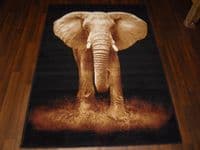 Modern Approx 6x4 120x170cm Woven Elephant Rugs Sale Top Quality Beiges New