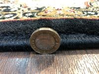 Modern/traditional Aprox 4x2 60cm x110cm New Rugs Woven Hand Carved Black/ivory.