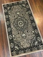 Modern/traditional Aprox 4x2 60cm x110cm New Rugs Woven Hand Carved Nice Grey