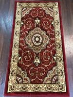 Modern/traditional Aprox 4x2 60cm x110cm New Rugs Woven Hand Carved Nice Red