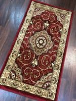 Modern/traditional Aprox 4x2 60cm x110cm New Rugs Woven Hand Carved Nice Red