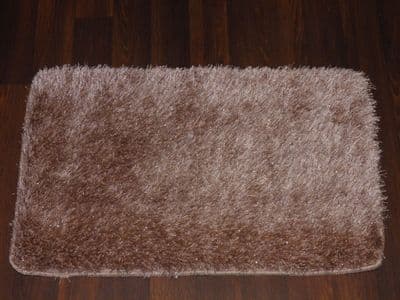NEW ROMANY TRAVELERS WASHABLES DOORMATS 70X45CM NON SLIP SHAGGYS SPARKLE BEIGES