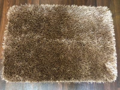 NEW ROMANY TRAVELERS WASHABLES DOORMATS 70X45CM NON SLIP SHAGGYS SPARKLE BEIGES