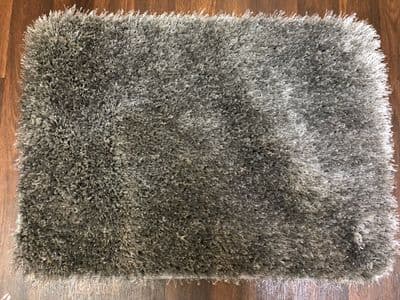 NEW ROMANY TRAVELERS WASHABLES DOORMATS 70X45CM NON SLIP SHAGGYS SPARKLE SILVER