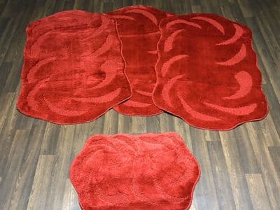 NEW STYLE WASHABLES GREAT QUALITY 75X125CM CORK RED