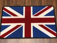 NO SLIP 50x80CM RED/WHITE/BLUE NEW WASHABLE DOORMAT QUALITY UNION JACK