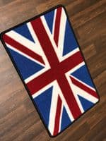 NO SLIP 50x80CM RED/WHITE/BLUE NEW WASHABLE DOORMAT QUALITY UNION JACK