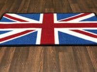 NO SLIP 50x80CM RED/WHITE/BLUE NEW WASHABLE DOORMAT QUALITY UNION JACK