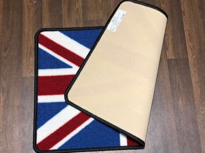 NO SLIP 50x80CM RED/WHITE/BLUE NEW WASHABLE DOORMAT QUALITY UNION JACK