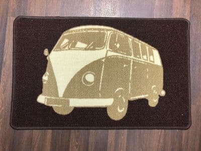 NO SLIP DOORMAT 50X80CM GEL BACKING TOP QUALITY CAMPER DESIGN NEW COLOURS BROWNS