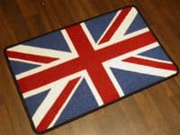 NO SLIP UNION JACK DOORMAT 50CMX80CM BEST QUALITY RETRO NON SLIP WASH R/W/B