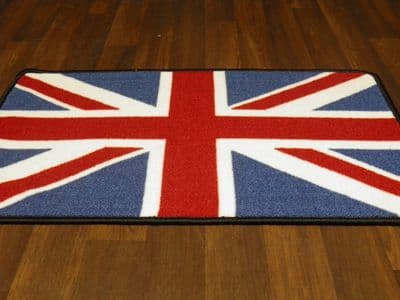 NO SLIP UNION JACK DOORMAT 50CMX80CM BEST QUALITY RETRO NON SLIP WASH R/W/B