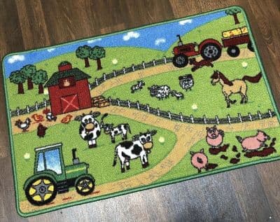 NON SLIP 50x80CM FARM MAT WASHABLE DOORMAT QUALITY LITTLE MATS TRACTOR MAT Pigs