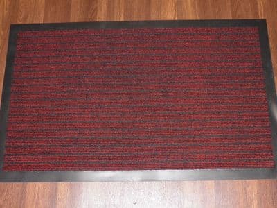 NON SLIP DOORMAT 50X80CM RUBBER BACKING GOOD QUALITY ALL COLOURS RED BARGAINS