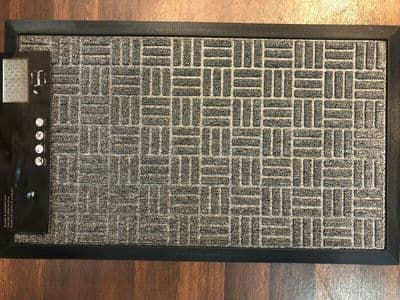 NON SLIP DOORMATS 45CMX75CM RUBBER BACKING GOOD QUALITY MORE COLOURS SILVER