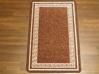 NON SLIP DOORMATS 50X80CM GEL BACKING GOOD QUALITY KEY DESIGN ALL COLOURS BROWN