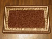 NON SLIP DOORMATS 50X80CM GEL BACKING GOOD QUALITY KEY DESIGN ALL COLOURS BROWN