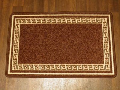 NON SLIP DOORMATS 50X80CM GEL BACKING GOOD QUALITY KEY DESIGN ALL COLOURS BROWN