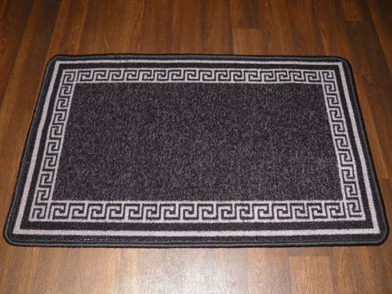 NON SLIP DOORMATS 50X80CM GEL BACKING TOP QUALITY KEY DESIGNS ALL COLOURS GREYS