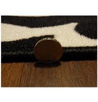 NON SLIP MUSIC MAT MUSIC NOTES 50x80CM BLACK/WHITE NEW WASHABLE DOORMATS