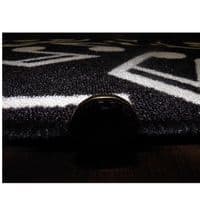 NON SLIP MUSIC MAT MUSIC NOTES 50x80CM BLACK/WHITE NEW WASHABLE DOORMATS