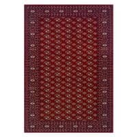 Red 100% new zealand wool rug