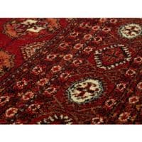 Red 100% new zealand wool rug